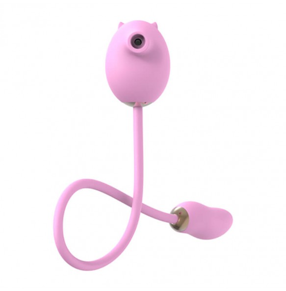 Cute Piggy Sucking Dual Motor Clitoral Vibrator (Chargeable - Pink)